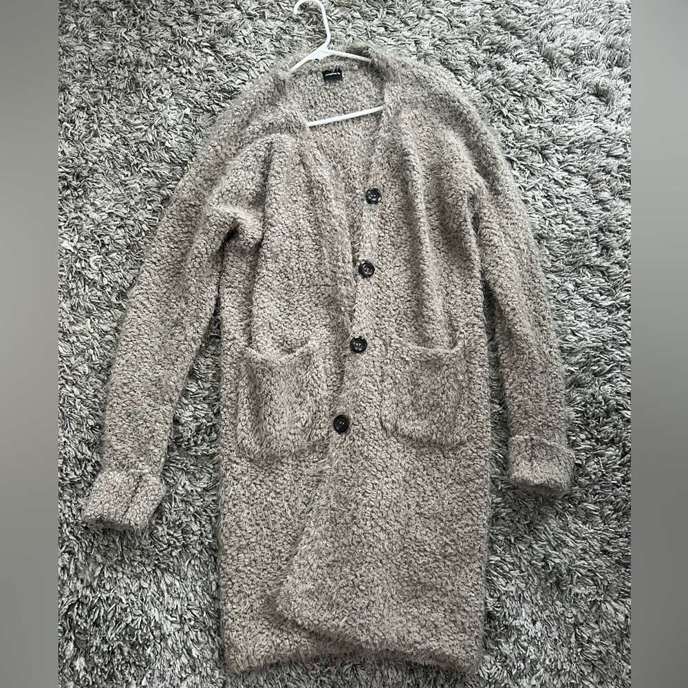 Cozy Textured Cardigan with Pockets